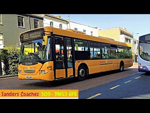 WITHDRAWN *Nice ZF!* Sanders Coaches Scania CN94UB Omnicity 309 (YN53 GFE)- Route 18