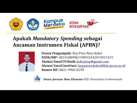 Mandatory Spending & Fiscal Space | Semester 7 | Jurusan Ilmu Ekonomi FEB Universitas Cenderawasih