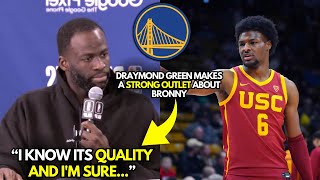 🚨 LAST MINUTE! Look what DRAYMOND GREEN SAID ABOUT BRONNY JAMES TODAY! GOLDEN STATE WARRIORS NEWS
