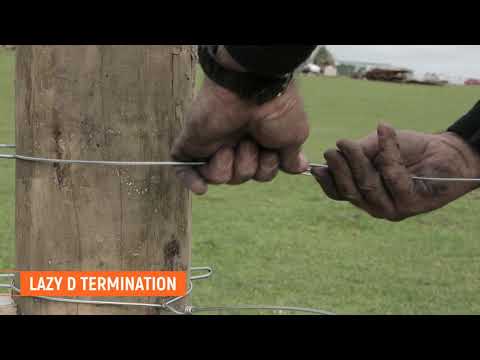 Fencing Essentials - How to Tie Lazy D Termination Knots