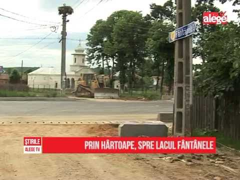 Prin hârtoape, spre lacul Fântânele