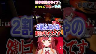 好きな男のタイプを告白する猫汰つなと神楽めあ【猫汰つな/夢野あかり/柊ツルギ/神楽めあ】