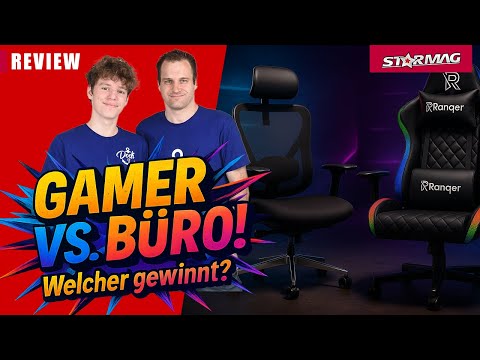 Gamer vs. Office – Which chair is the better choice? Ranqer Halo RGB vs. Clouvou Clever Seat