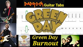Burnout - Green Day - Guitar + Bass TABS Lesson 