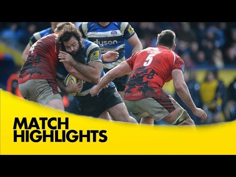 London Welsh v Bath  - Aviva Premiership Rugby 2014/15