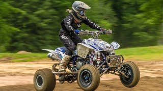 Natalie Jackson takes the Schoolgirl win at Briarcliff MX