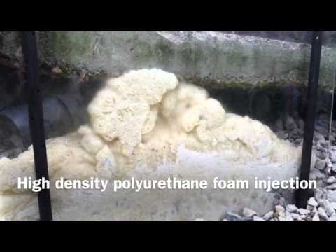High density polyurethane foam concrete leveling- foam jacki...