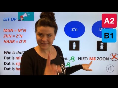 NT2 🏠mijn huis ons huis,🚗onze auto, ME fiets of MIJN fiets? bezittelijk voornaamwoord #learndutch 