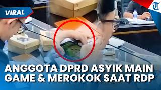 Viral! Anggota DPRD Jember Asyik Main Game & Merokok di Tengah RDP, Aksinya Dikecam Warganet