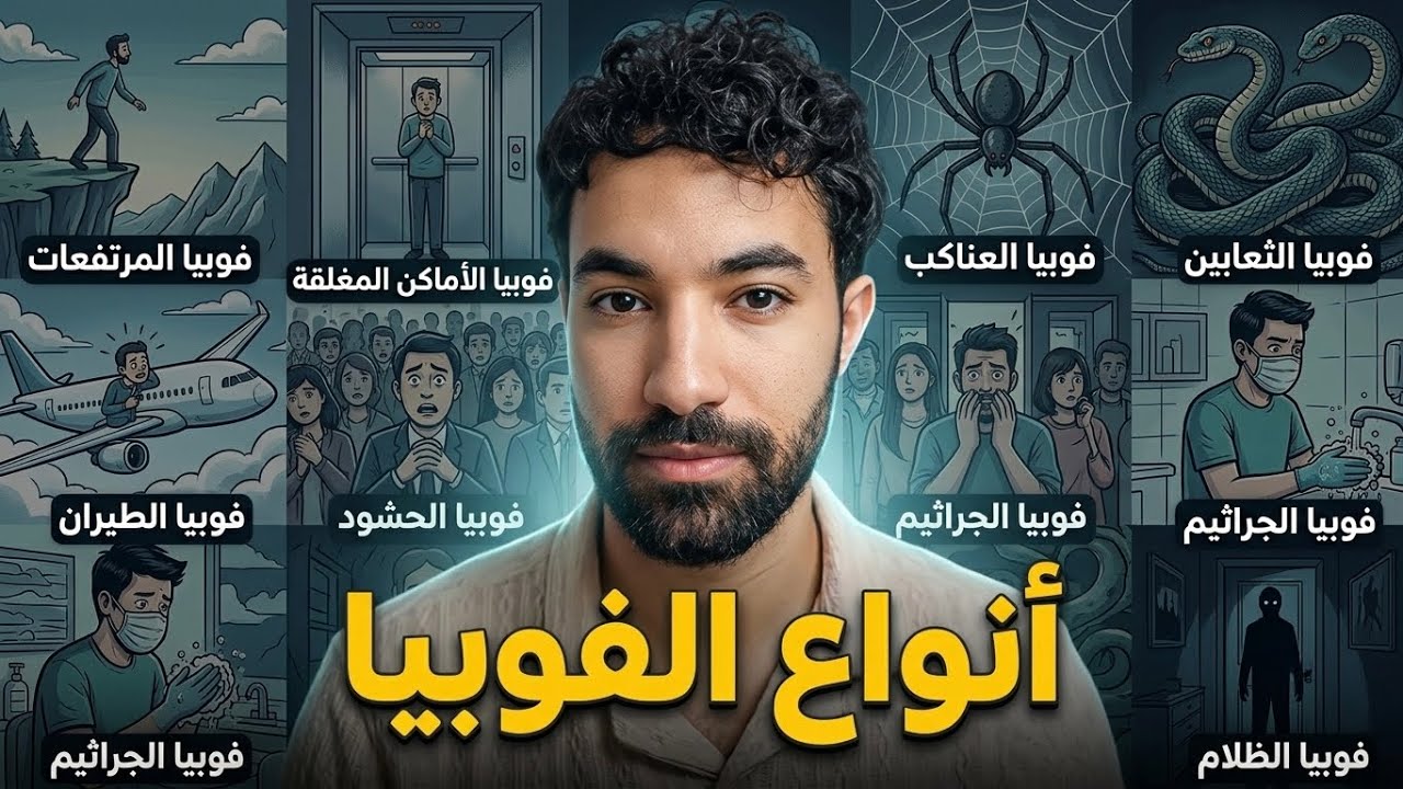 أنواع الفوبيا عند الناس