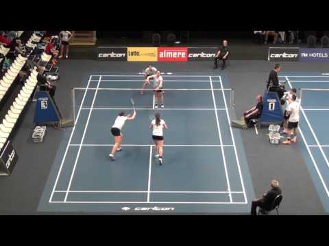 2016 Dutch National Badminton Championships - WD QF - Barning/Tabeling vs. Jille/Van der Aar