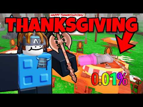 I Speedran THE NEW Thanksgiving Update in 99 Nights in The Forest! (OP CHESTS + ITEMS)
