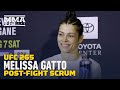 Melissa Gatto Thinks Victoria Leonardo's Arm Broke Early In Fight | UFC 265 | MMA Fighting
