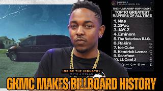 GKMC Joins Thriller at 700 Weeks on Billboard 200, Rakim Posts Top 10 List With Kendrick #8 All-Time