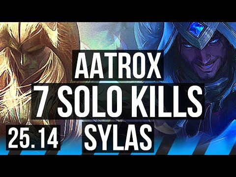 AATROX vs SYLAS (MID) | 7 solo kills, Legendary, 11/2/6 | KR Master | 25.14