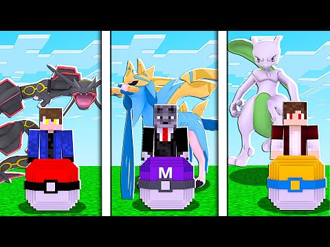 Minecraft - LUCKY PIXELMON DOS POKEMON SHINY MEWTWO VS ZACIAN VS RAYQUAZA! ( Pixelmon Mod )