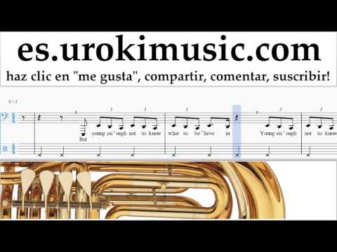 Tutorial de Tuba Fall Out Boy - Champion Clases Notas Parte#2 um-i927