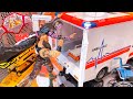 Jeff Hardy vs Braun Strowman -  Action Figure Ambulance Match! Hardcore Championship!