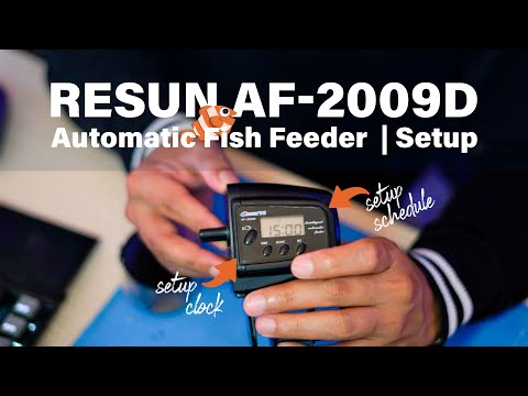 Настройка и обзор автоматической кормушки для рыбы Resun AF-2009D