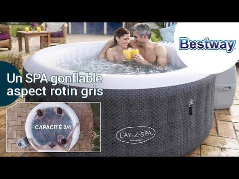 Kit spa gonflable Bestway Lay-Z-Spa Havana rond Airjet 2/4 places