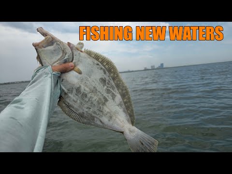 Kayak Fishing Brigantine Back Bay for Summer Flounder