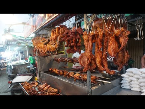 Amazing Grill Meat & Testy on The Street in Town - Evening Street Food @Tuol TomPoung