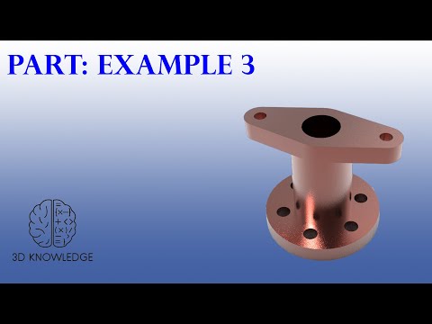 Basic 3D Modeling - Exercise 3 for Beginners in PTC Creo Parametric