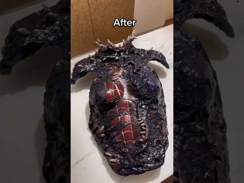 VENOM UPCYCLE ♻️ #costume #cosplay #cosplayer #upcycle #spiderman #venom