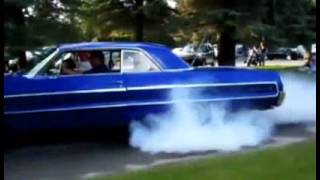 Impala 409 Burnout old school with fire