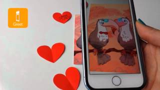 iGreet Augmented Reality Greeting Cards ~ Love Birds
