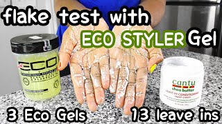 What Leave-Ins Blend With Eco Styler Gel? | FLAKE TEST With 13 Popular Leave-ins