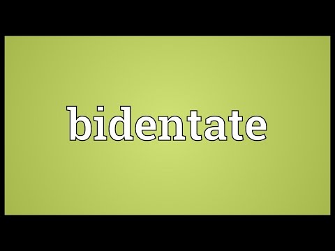 Bidentate Meaning
