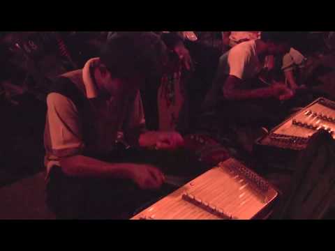 Thai Percussion Fusion Street Music with Hammered Dulcimers and cahone