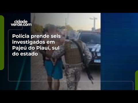 Polícia prende seis investigados em Pajeú do Piauí, sul do estado