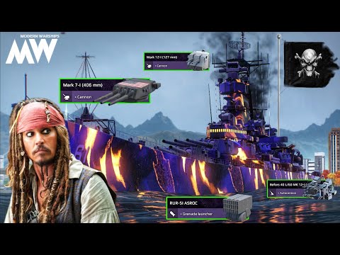 USS IOWA (BB-61) - Pirates Of The Sea ☠️ Instant Killing Machine 🔥 - Modern Warships 
