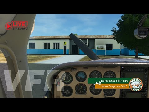 Live VFR: voo de Cessna 182Q no Flight Simulator | Jacareacanga para Novo Progresso