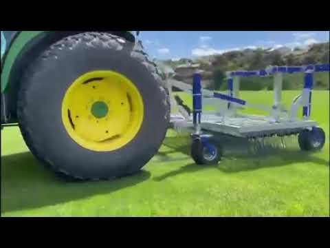 Campey™ Turfcare Systems' Unirake in action.