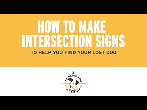 Lost Dog Sign Tutorial