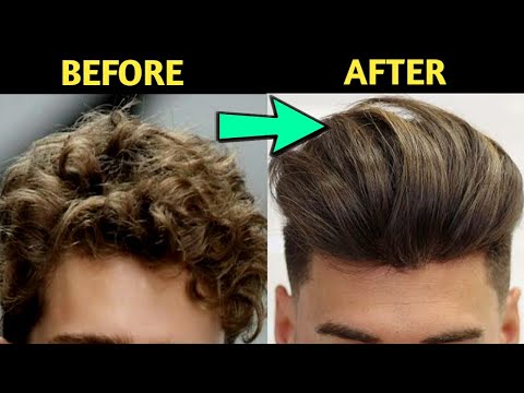 Men's PERMANENT Hair Straightening At Home(100%...