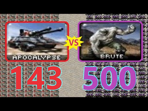 Apocalypse vs Brute - Same Cost - Red Alert 2