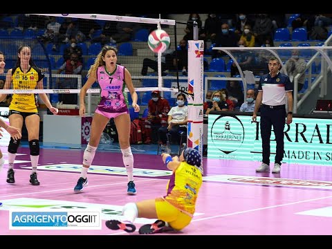 Gli highlights della partita Seap Dalli Cardillo Aragona - Millenium Brescia