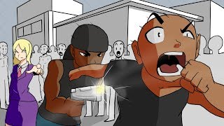 MY CRUSH HAD HER BOYFRIEND AND HIS GOONS JUMP ME! ( Animated Story )