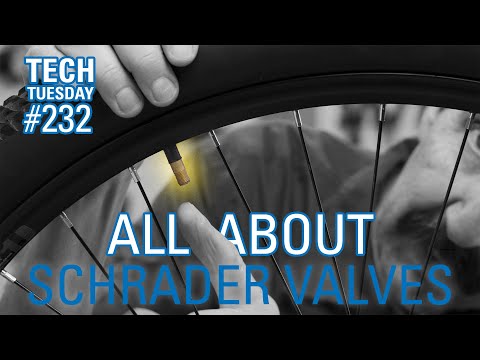 Part of a video titled All About Schrader Valves | Tech Tuesday #232 - YouTube