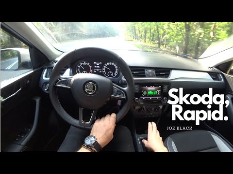 Skoda Rapid 1.0 TSI 70 kW (95 HP) | 4K POV Test Drive #100 Joe Black