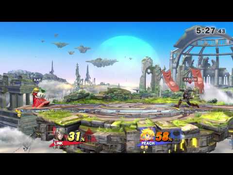 Smash4 Axaion (Link) Vs KAF (Yoshi + Peach) Winners Round 1