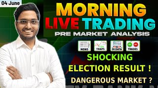 Big Election result !! 05 June Live Option buying | Live Intraday Trading Today| Bank Nifty option