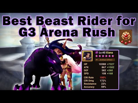 Xiana! The best Beast Rider for G3 Arena - Summoners War