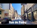 Paris city   Rue de Passy   Paris, France 4K