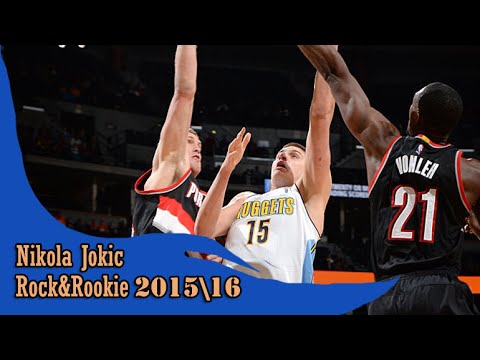 Nikola Jokic 01.03.2016 (9 Pts, 10 Reb) - Full highlights vs Trail Blazers