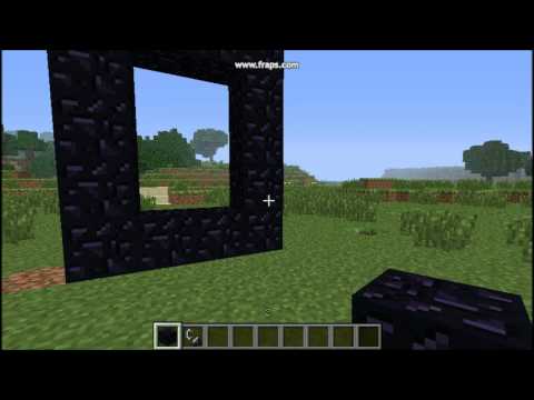 comment construire portail nether minecraft